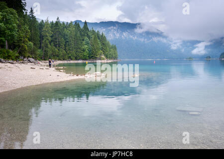 Grainau, Eibsee, Haute-Bavière, Bavière, Allemagne Banque D'Images