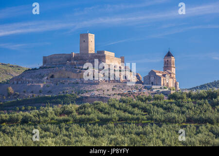 Espagne, Andalousie, région de la province de Jaén, Alcaudete Alcaudete, Ville Château Banque D'Images