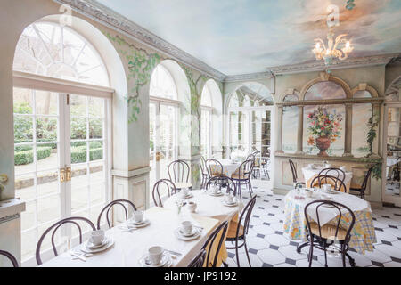 L'Angleterre, Londres, Greenwich, le ventilateur, le Musée de l'Orangerie de thé Banque D'Images