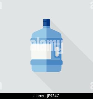 Grande bouteille d'eau Illustration de Vecteur