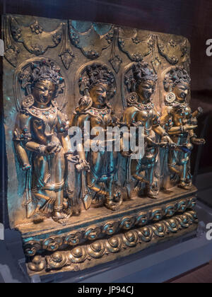 Statue de l'Est de l'Pujadevi, (1368 - 1644) ANNONCE La musée de la capitale, Beijing, Chine Banque D'Images