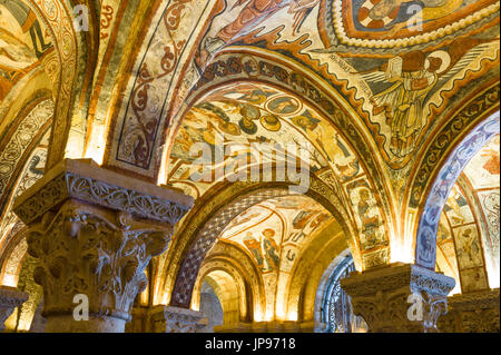 Panteon de los Reyes, La Basilique de San Isidoro, Leon, Espagne, Banque D'Images
