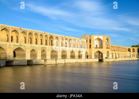 Khaju-Bridge à Isfahan, Iran Banque D'Images