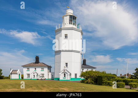 Le phare de l'avant-pays du Nord dans le Kent, UK Banque D'Images