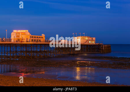 L'Angleterre, West Sussex, Worthing, Jetée de Worthing Banque D'Images