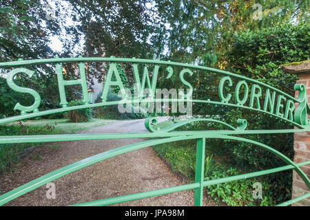 L'Angleterre, Hertfordshire, Ayot Saint Lawrence, porte d'entrée à Shaw's Corner, La Maison de George Bernard Shaw Banque D'Images