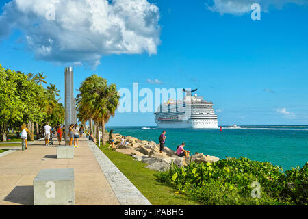 South Point, Miami Beach, Florida, USA Banque D'Images