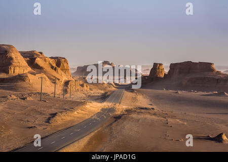 L'Iran, près de la ville de Kerman, Kalout région. Banque D'Images