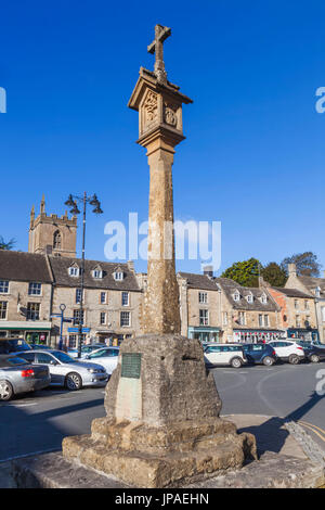 L'Angleterre, Gloucestershire, Cotswolds, Stow-on-the-Wold, scène de rue et la ville Banque D'Images