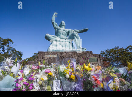 Le Japon, Kyushu, Nagasaki Ville, bombe atomique, Mémorial de la paix de Nagasaki Heiwa (Kinenzou) Banque D'Images