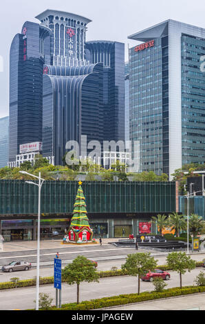 La Chine, la Province de Guandong, Shenzen Shenzen, ville à pied central, Banque D'Images