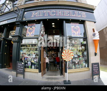 Mme Mitchell's sweetie shop nouvelle wynd lane trongate 117, Glasgow G1 Banque D'Images