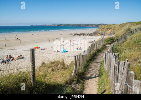 Plage des Blancs sablons. Le Conquet, Finistère, Bretagne, France. Banque D'Images