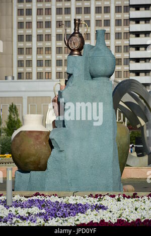 Dans Nur-Sultan décoration de rue (Astana), capitale du Kazakhstan, hôte de l'EXPO 2017 Banque D'Images