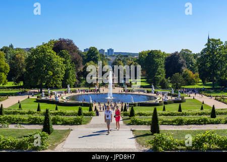 Jardins de Schloss Sanssouci, parc Sanssouci, Potsdam, Brandebourg, Allemagne Banque D'Images