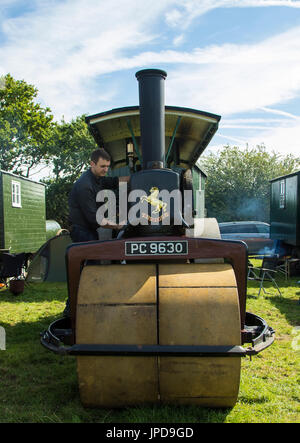 Moteur à vapeur d'époque et de vapeur in Ringmer show 2017 Pays Banque D'Images