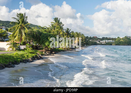 Le Diamant Beach en Martinique Banque D'Images