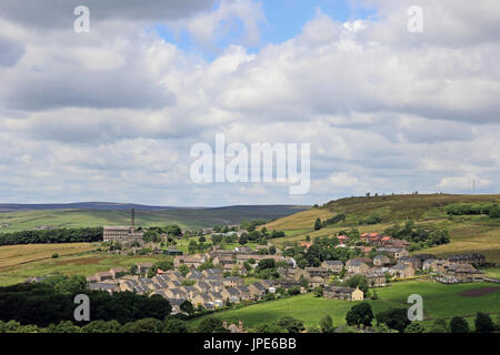 Village de Pennine, vieille ville au-dessus de Hebden Bridge, West Yorkshire Banque D'Images