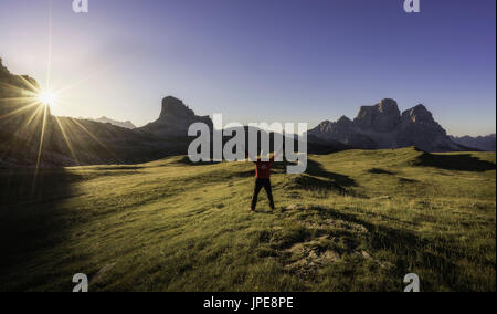 Mondeval, Dolomites, Cortina d'Ampezzo, Veneto, Padova, Italie. Banque D'Images