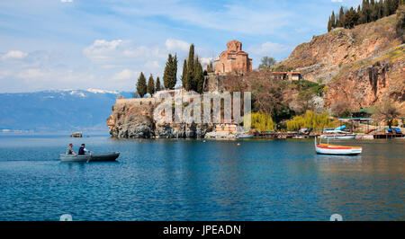 Sveti Jovan Kaneo (Saint) Église sur le lac Ohrid, Macédoine Banque D'Images