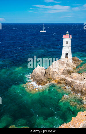 Capo Ferro, Porto Cervo, Sardaigne, province de Foggia, Italie. Banque D'Images