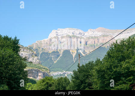 Monte Perdido en Parc National d'Ordesa. Huesca, Aragon, Espagne Banque D'Images