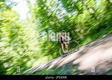 Vélo de course VTT à Radon - Schatzberg - Diessen am Ammersee, Bavière, Allemagne Banque D'Images