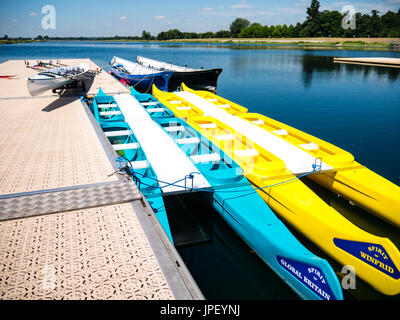 Dorney Lake, Eton College, Windsor, Buckinghamshire, Angleterre Banque D'Images