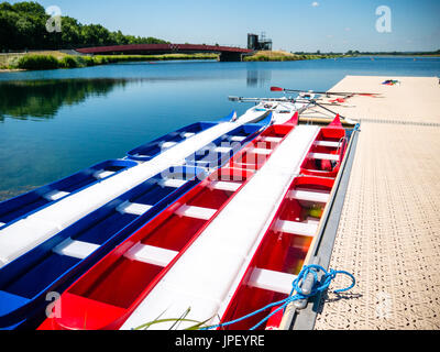 Dorney Lake, Eton College, Windsor, Buckinghamshire, Angleterre Banque D'Images