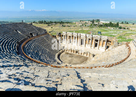 Amphithéâtre de Hiérapolis, Turquie Banque D'Images