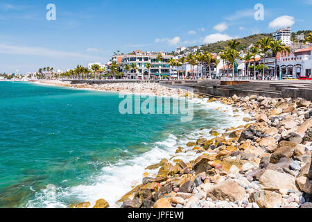 Puerto Vallarta, Jalisco, Mexique. Promenade de Puerto Vallarta, Jalisco, Mexique. Banque D'Images