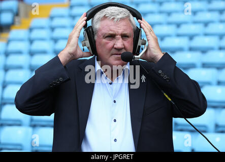 Aston Villa manager Steve Bruce parle à la presse au cours de l'EFL 2017/18 l'avant-saison à l'intention des médias à Villa Park, Birmingham. Banque D'Images