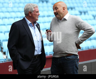 Aston Villa's manager Steve Bruce parle à la presse au cours de l'EFL 2017/18 l'avant-saison à l'intention des médias à Villa Park, Birmingham. Banque D'Images