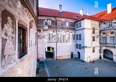 L'Europe, République Tchèque, République tchèque, Bohême centrale, Středočesky kraj, Praha-východ, Prague-East, Brandýs nad Labem, Brandýs nad Labem Zámek Banque D'Images