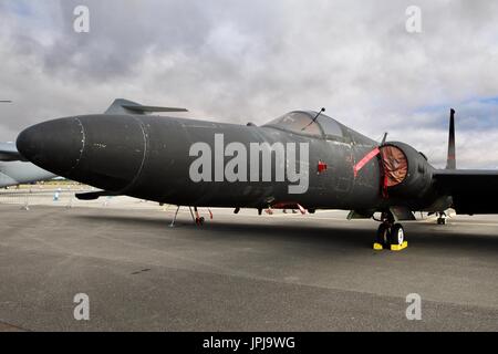 US Air Force U-2 Dragon Lady en exposition statique au Royal International Air Tattoo 2017 Banque D'Images