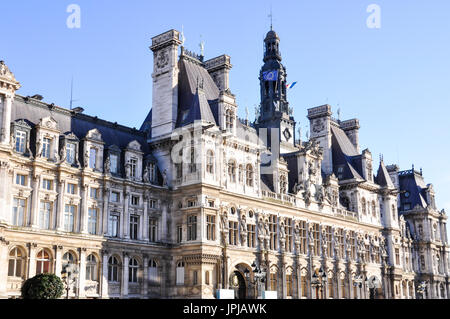 Hôtel de Ville, Paris France. Banque D'Images