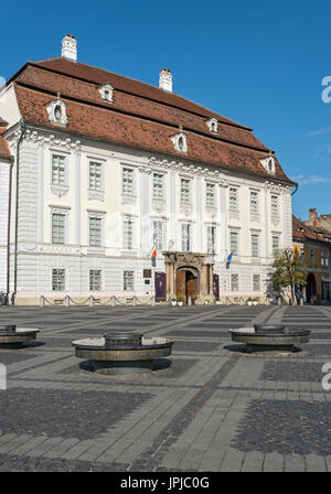 Musée Brukenthal Palais, Sibiu, Roumanie Banque D'Images