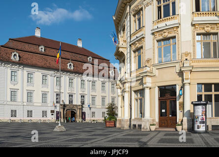 Musée Brukenthal Palais, Sibiu, Roumanie Banque D'Images