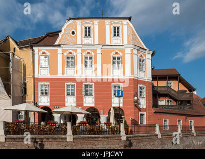 Maison Casa Luxemburg, Sibiu, Roumanie Banque D'Images