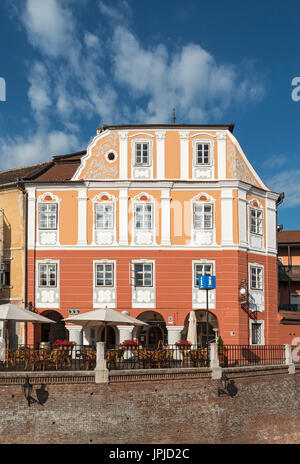 Maison Casa Luxemburg, Sibiu, Roumanie Banque D'Images