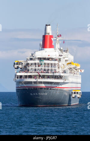 Le Black Watch de navires de passagers s'apprête à quitter Stornoway, Isle Of Lewis, îles Hébrides, Ecosse, Royaume-Uni Banque D'Images