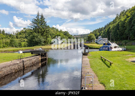 Le canal de Crinan, Lock 13, ARGYLL & BUTE, à l'ouest de l'Ecosse, Royaume-Uni Banque D'Images