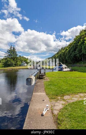 Le canal de Crinan, Lock 13, ARGYLL & BUTE, à l'ouest de l'Ecosse, Royaume-Uni Banque D'Images