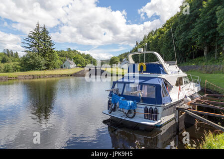 Le canal de Crinan, Lock 13, ARGYLL & BUTE, à l'ouest de l'Ecosse, Royaume-Uni Banque D'Images