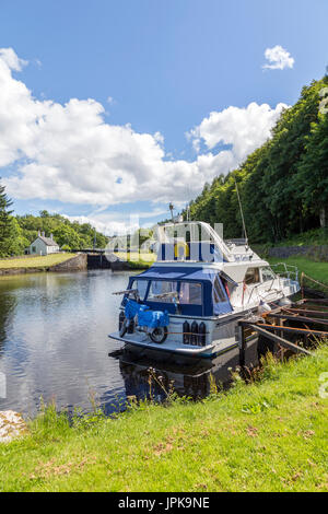 Le canal de Crinan, Lock 13, ARGYLL & BUTE, à l'ouest de l'Ecosse, Royaume-Uni Banque D'Images