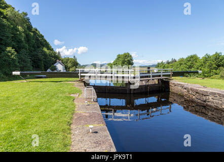 Le canal de Crinan, Lock 13, ARGYLL & BUTE, à l'ouest de l'Ecosse, Royaume-Uni Banque D'Images