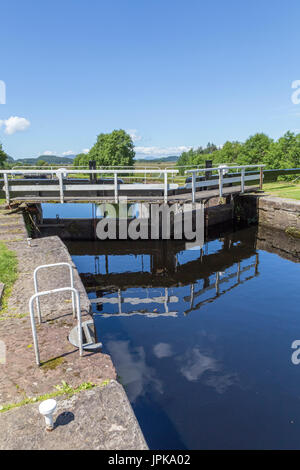 Le canal de Crinan, Lock 13, ARGYLL & BUTE, à l'ouest de l'Ecosse, Royaume-Uni Banque D'Images