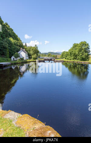 Le canal de Crinan, Lock 13, ARGYLL & BUTE, à l'ouest de l'Ecosse, Royaume-Uni Banque D'Images