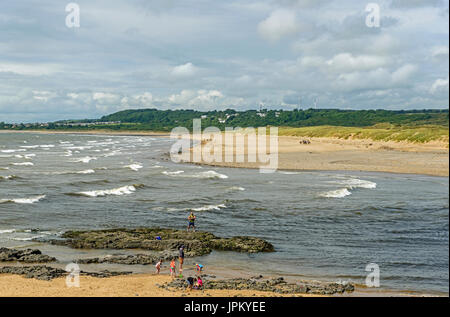 L'estuaire de Ogmore dépouilleur de Nouvelle-Galles du Sud par la mer de Ogmore Banque D'Images