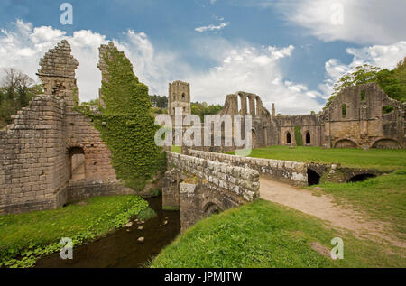 Abbaye de la fontaine, en Angleterre Banque D'Images